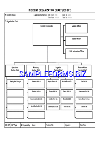 ICS Organizational Chart templates & samples forms